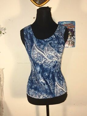✨ Y2K Blue Paisley Tank ✨